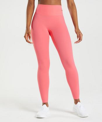 Dámské Legíny Gymshark Whitney High Rise Růžové | CZ 3988VRW